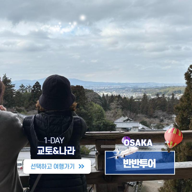 맞춤 반반 교토 투어&나라 투어를 하번에 정복~